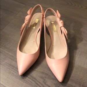 Louise et Cie Peach Slingback Heels